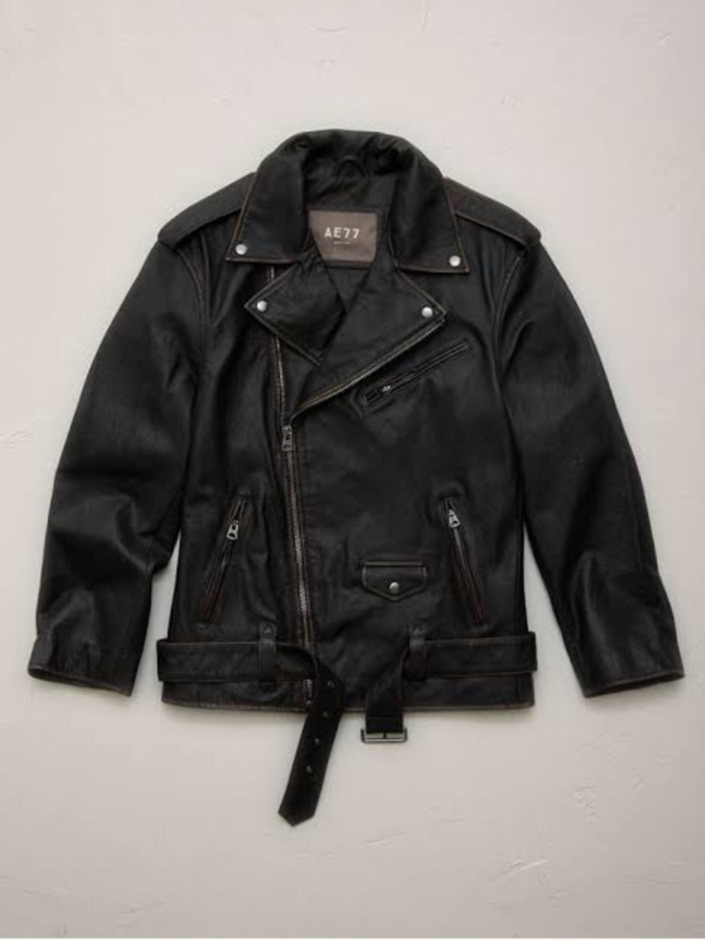 American Eagle Outfitters Black Leather Jacket